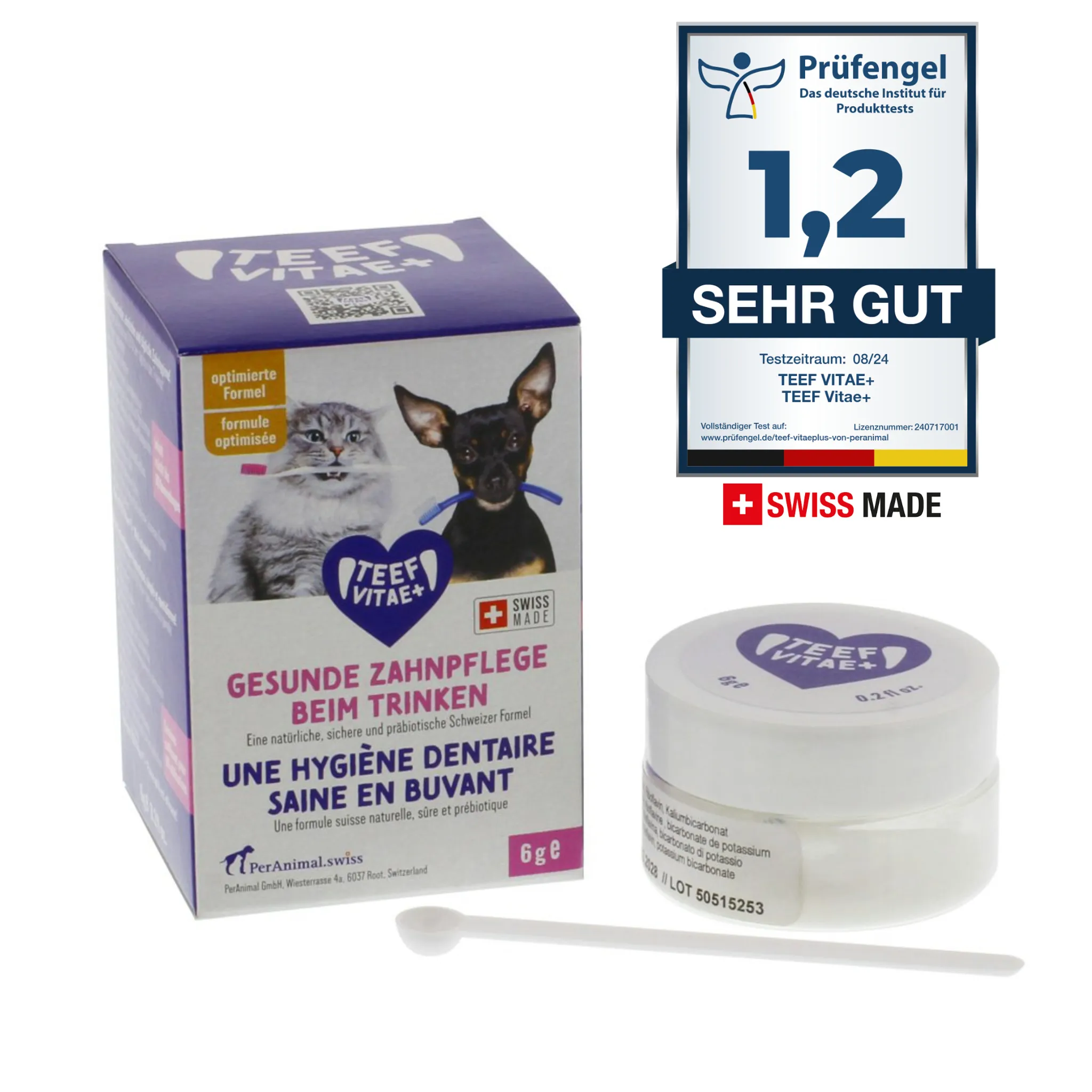TEEF VitaePlus® Natürliche Zahnpflege beim Trinken für Hunde & Katzen